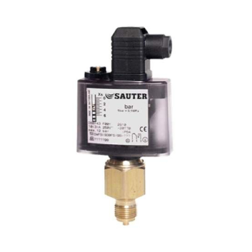 PRESOSTATO DE PRESIÓN RELATIVA CON DIFERENCIAL AJUSTABLE, SENSOR DE LATÓN IP65