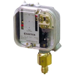PRESOSTATO DE PRESIÓN RELATIVA CON DIFERENCIAL AJUSTABLE, SENSOR DE LATÓN IP44