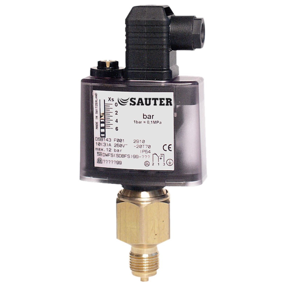 PRESOSTATO DE PRESIÓN RELATIVA CON DIFERENCIAL AJUSTABLE, SENSOR DE ACERO INOXIDABLE IP65