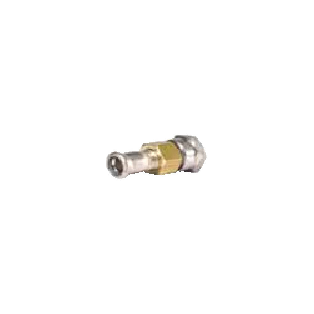 RACOR 3 PIEZAS ROSCA HEMBRA PRESS DE ACERO INOXIDABLE