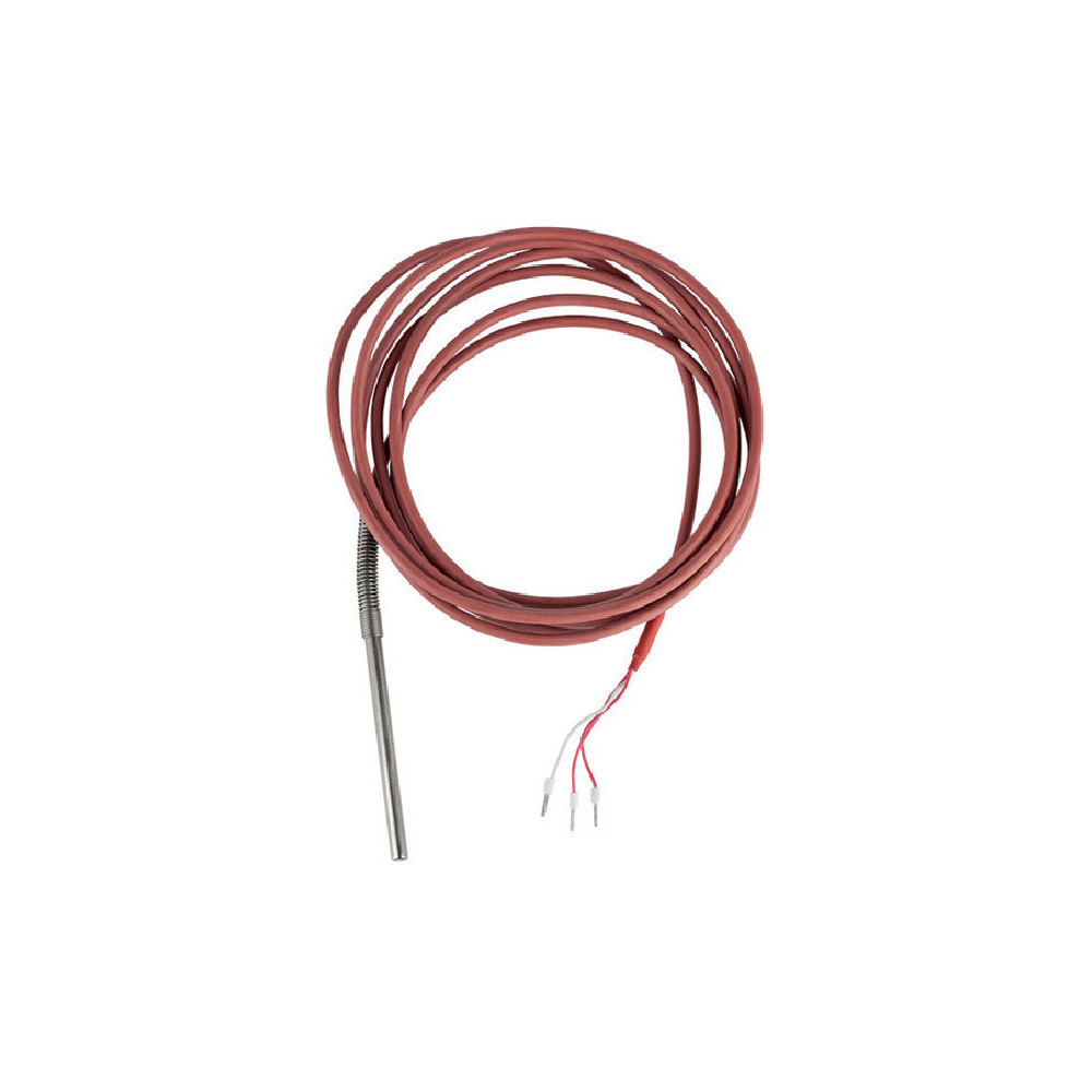 SONDA PT100 CON CABLE DE SILICONA Y MUELLE