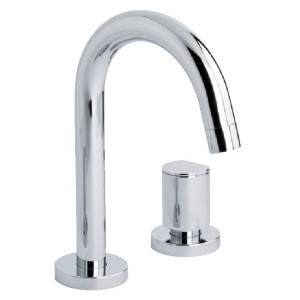 GRIFO DE LAVABO KALO DE TRES AGUJEROS CON CAÑO CISNE