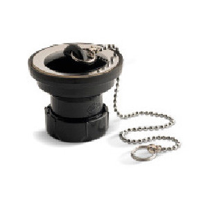VÁLVULA LAVABO/BIDÉ CON TAPÓN Y CADENILLA ECO S-35 1 1/2" X 63 NEGRO