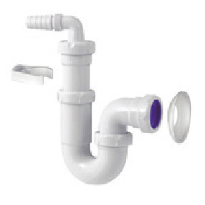 SIFÓN CURVO EXTENSIBLE ESPECIAL DESAGÜES ELECTRODOMÉSTICOS S-118 1 1/2"