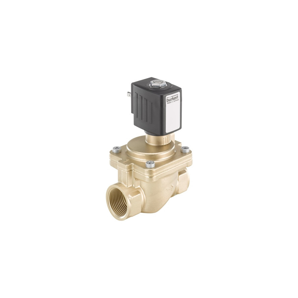 Electroválvula Bürkert 1" PN16 latón EPDM 24 VDC