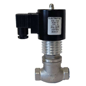 ELECTROVÁLVULA DE 2 VÍAS ESPECIAL PARA VAPOR DE ALTAS TEMPERATURAS ZCG 2C