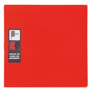 BOCA DE INCENDIO EQUIPADA GISA FIBRA 3320 ARMARIO ROJO PUERTA ROJA