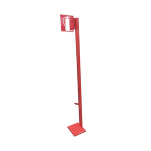 REPUESTO PARA EXTINTOR GISA SOPORTES PARA EXTINTOR SOPORTE EN CHAPA PINTADA DE ROJO CON BANDEROLA PARA EXTINTOR DE POLVO ABC O E