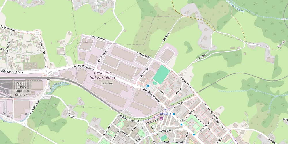 Mapa de nuestra ubicación en Urduliz